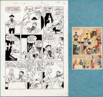 Bob Montana Pep Comics #30 "The Escort Agency" Page 5 Archie Andrews Original Art (MLJ/Archie - | Heritage