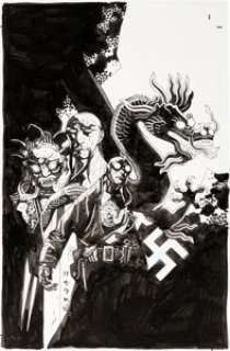 Mike Mignola Lobster Johnson: The Iron  Prometheus #5 Cover Original Art (Dark Horse,  2008)....