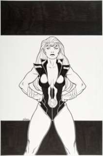 Ed McGuinness and Dexter Vines Agents of Atlas V2#2 Variant Cover Namora Original Art (Marvel, 2009). A -