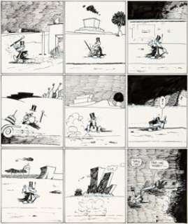 Bobby London The Dirty Duck Book 1-Page Story Original Art (Company and Sons, 1971). Dirty Duck has a little -