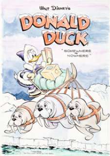 Patrick Block Walt Disney‘s Donald Duck Alternate Cover Original Art (c. 2005). Carl Barks‘ pencil concept -