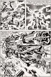 Jack Kirby and Mike Thibodeaux Captain Victory and the Galactic Rangers #8 Story Page 18 Original Art (Pacific, 19... | Heritage