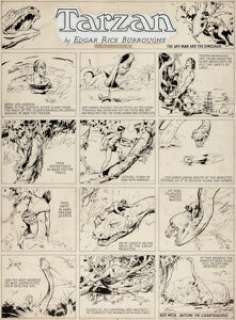 Hal Foster Tarzan Sunday Comic Strip Original Art dated 10-6-32 (King Features Syndicate, 1932).... | Heritage