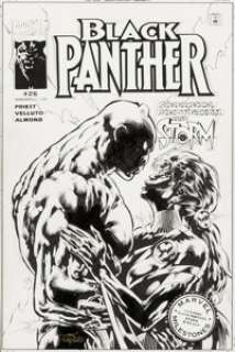 Sal Velluto and Bob Almond Black Panther #26 Cover Original Art (Marvel, 2001)....