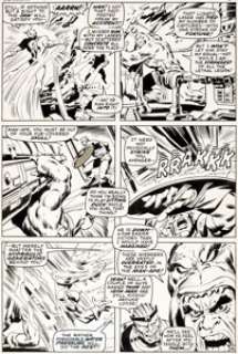 John Buscema and Tom Palmer The Avengers #79 Story Page 16 Original Art (Marvel, 1970).... | Heritage