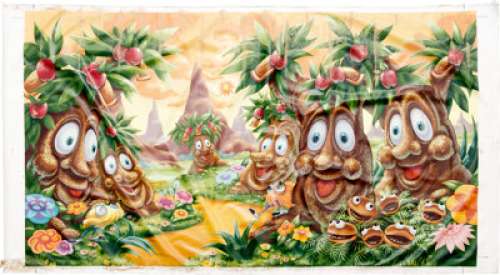McDonaldland Apple Pie Trees Large Mural Painting Original Art (McDonald’s/Setmakers, 1980).... | Heritage