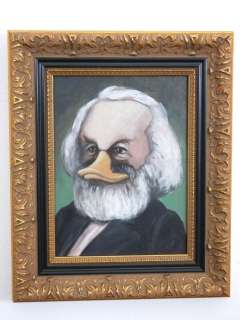 Prof. Volker Schönwart | Donald Duck - Karl Ducks, genannt „Karl Marx“ - Portrait des Philosophen und Ökonomen - (2023) | Catawiki