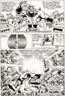  - Jim Starlin and Joe Rubinstein Marvel Two-In-One Annual #2 Story Page 5 Thanos Original Art (Marvel, 1977)....