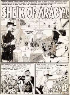 John Severin Mad #3 Complete 7-Page Story "Sheik of Araby!" Original Art (EC, 1953).... (Total: 7 Original Art) | Heritage