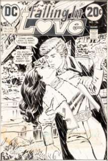  - Jay Scott Pike Falling In Love #136 Cover Original Art (DC, 1972)....