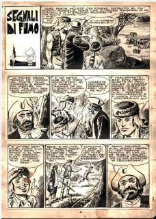 Essegesse | EsseGesse - 2x Tavole Originali - il Grande Blek #89 "Segnali di fumo" - (1962) | Catawiki