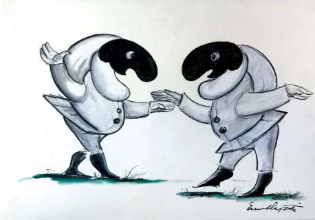 Emanuele Luzzati (1921-2007), I Due Pulcinella | Cambi Casa d’Aste