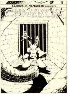 Dave Sim Cerebus #15 Cover and Preliminary with Color Original Art (Aardvark-Vanaheim, 1980).... (Total: 2 Original Art)