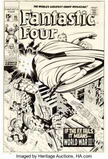 Jack Kirby and Joe Sinnott Fantastic Four #95 Cover Original Art (Marvel, 1970). Most anyone seeking a -