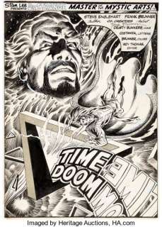 Frank Brunner, Neal Adams, and "Crusty Bunkers" Marvel Premiere #13 Splash Page 1 Original Art - | Heritage