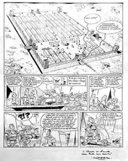 Uderzo / Goscinny | Uderzo, Albert - Planche originale (p.32) - Astérix T10 - Astérix légionnaire - (1967) | Catawiki