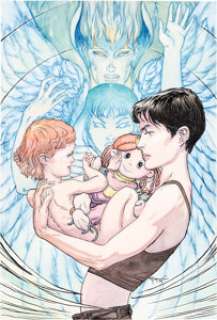 Michael Kaluta Lucifer #61 Cover Original Art (Vertigo, 2005). A gorgeously colored intimate image for the -