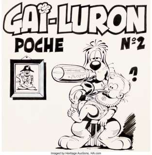 Marcel Gottlieb (Gotlib) Gai-Luron "Sage Conseil" #2 Couverture Originale (Vaillant, 1967)....