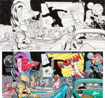 Mike Allred Madman: Two Trilogies Cover Original Art (Graphitti Designs, 1995)....