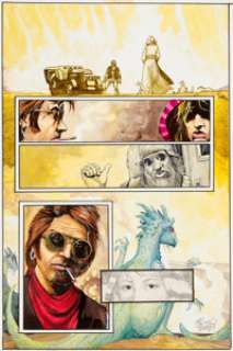 Tim Truman - Dog Moon Story Page Original Art Group of 18 (DC/Vertigo, 1996).