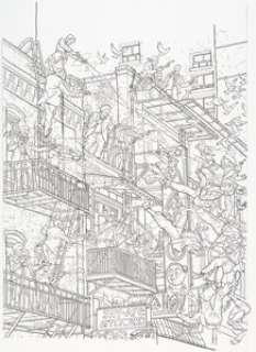 Geof Darrow - Hit Girl #4 Variant Cover Original Art (Marvel, 2012).