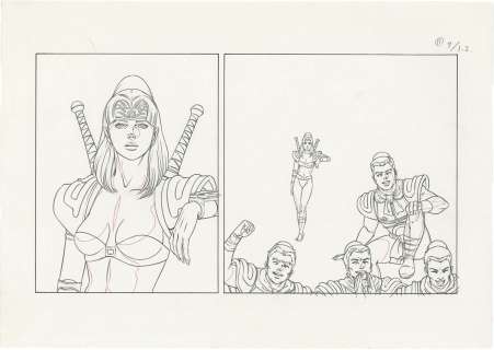 Buichi Terasawa’s Handwritten Draft Manuscript "Takeru" | Mandarake (Big Web)