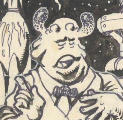 Todd- Rock’n Roll Aliens, Original Comic Art (2pgs) (1971) | Russ Cochran