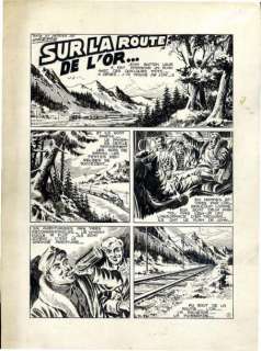 Cézard | Sur la route de l’or Ensemble de 16 planches originales à l’encre | Cornette de St Cyr