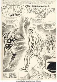 Jack Kirby and Dick Ayers - Journey Into Mystery #93 Splash Page 1 Original Art (Marvel, 1963).