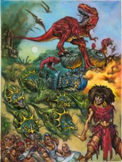 Carl Critchlow - Flesh The Legend of Shamana Book One Couverture Originale (Rebellion, 2011). Carl Critchlow Flesh The Legend of Shamana Book One Cover Original Art (Rebellion, 2011).