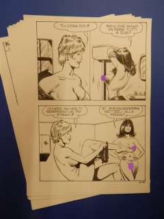 Bruno Marraffa | Macho n. 10 - Bruno Marraffa - 10x Tavole Originali erotiche "l’Homo - Lupo" - Page volante - Exemplaire unique - (1985) | Catawiki