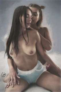 Calas, J.M. | Jean Michel Calas - Dessin original en couleur - Le murmure secret - Format dessin: 21 x 31,4 cm. - (2023) | Catawiki