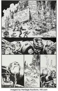Ezquerra, Carlos - Carlos Ezquerra ABC Warriors: The Mek FIles Vol. 2 Title Page 1 Original Art (Rebellion, 2009)....