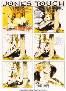 Jeff Jones - Swank Magazine V9#2 "Jones Touch" Stumped Original Art (November 1972)....