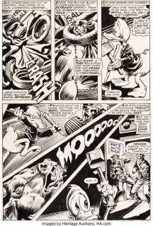 Frank Brunner and Tom Palmer - Giant-Size Man-Thing #5 Story Page 9 Howard the Duck Original Art (Marvel, 1975)....