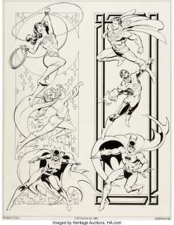 Jose Luis Garcia-Lopez and Dick Giordano - DC Style Guide Illustration Original Art (DC, 1982)... | Heritage