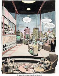 Unidentified European Comic Artist (non-superhero - Merwan Chabane Mécanique Céleste Splash Page 107 Original Art (Dargaud, 2019)....