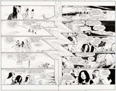 Williams, J. H. - J. H. Williams and Mick Gray Promethea #17 Double Page Spread 22-23 Original Art (DC, 2001)....