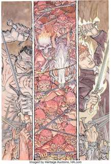 Kaluta, Michael - Michael Kaluta Lucifer #67 Cover Original Art (2005). ...