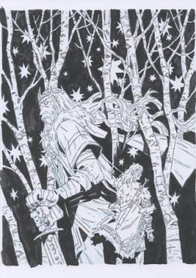 Colombié & Zulianel | Les Songes du roi Griffu, tome 3, illustration pour jaquette alternative | Galerie 9ème Art