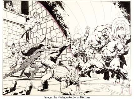 Starlin, Jim | Jim Starlin Warlock V2#2 Wraparound Cover Original Art (Marvel, 1983).... | Heritage