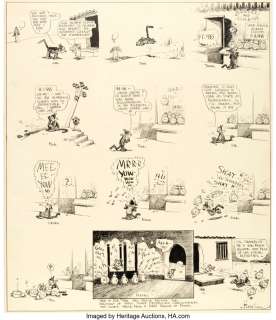 Herriman, George | George Herriman Krazy Kat Sunday Comic Strip Original Art dated 8-26-1917 (King Features Syndicate, 1917).... | Heritage