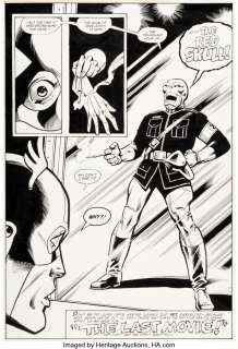 Zeck, Mike - Mike Zeck and Frank McLaughlin Captain America #262 Red Skull Story Page 21 Original Art (Marvel, 1981)....