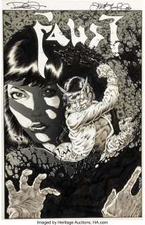 Vigil, Tim - Tim Vigil Faust Cover Portfolio Vol. 1 Illustration Original Art (Northstar, 1990)....