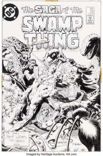 Yeates, Tom | Tom Yeates The Saga of Swamp Thing #22 Cover Original Art (DC, 1984).... | Heritage