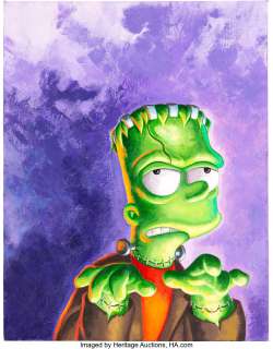 Morrison, Bill - Bill Morrison Treehouse of Horror #6 Cover Original Art (Bongo, 1995)....