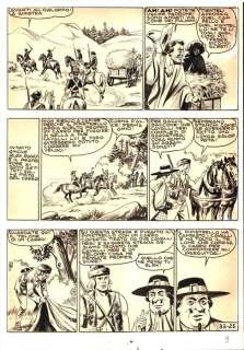 Essegesse | EsseGesse - Tavola Originale - il Grande Blek #33 "La banda del Pipistrello" - (1956) | Catawiki