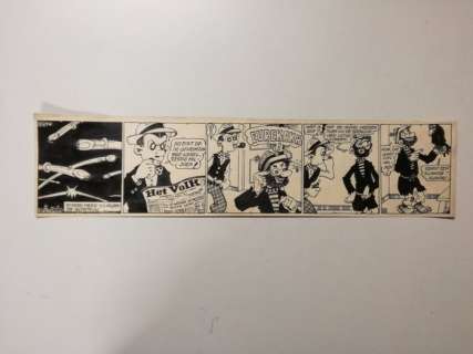 Buth | Buth - Originele strook - Thomas Pips - Het geheim van de vliegende schotels - (1947) | Catawiki