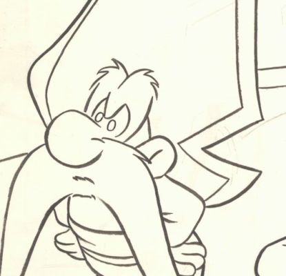 Bugs & Yosemite Sam, Original Coloring Book Art | Russ Cochran