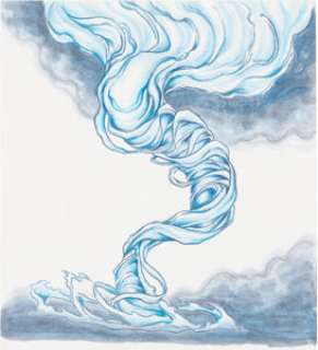 Magic the Gathering Artist | Christopher Rush Magic: The Gathering Storm Token Illustration Original Art (undated).... | Heritage